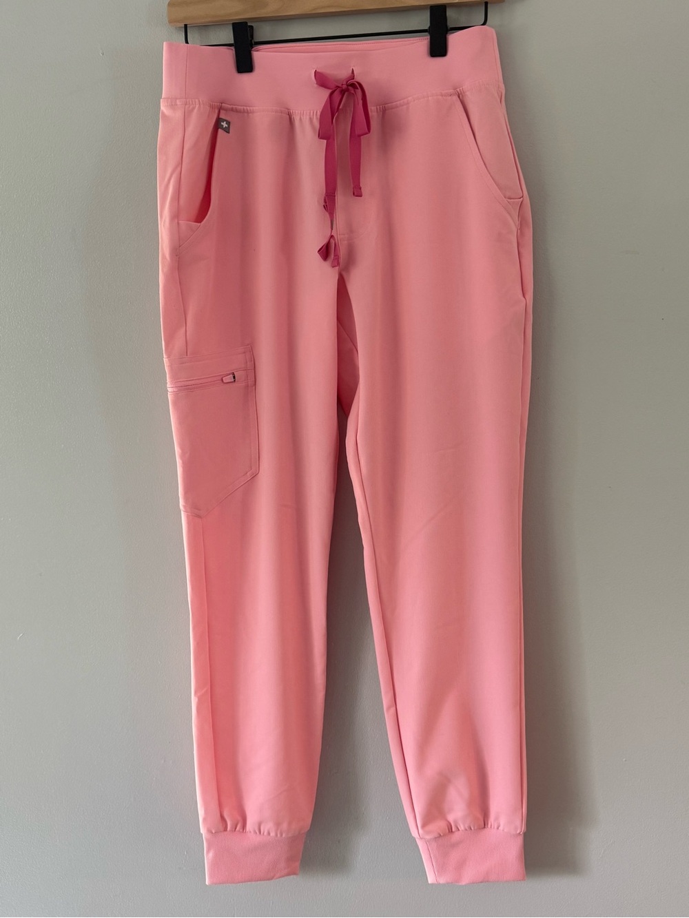 Figs Pink Drawstring Jogger Scrub Pants